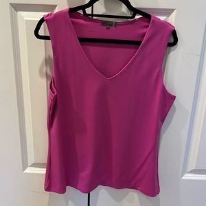 Judy P XL V-Neck Fushia Color Sleeveless Top
